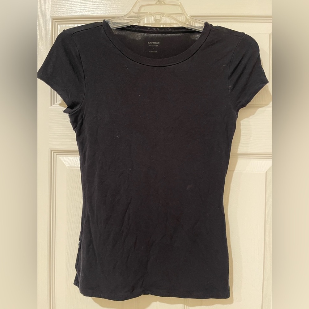 Express Black Short Sleeve Tee